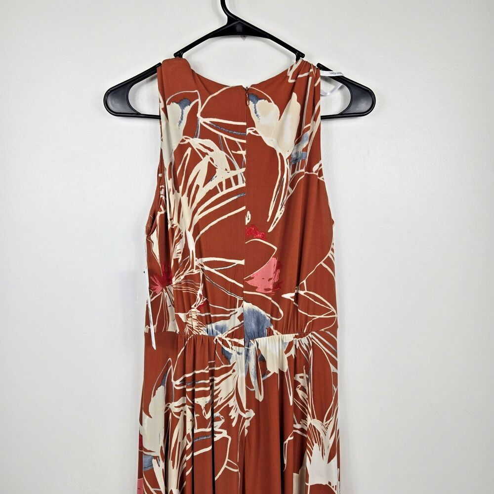 Calvin Klein Women's Size 2 Terra Floral Knotted Maxi Dress NWT‎ - Picture 7 of 13